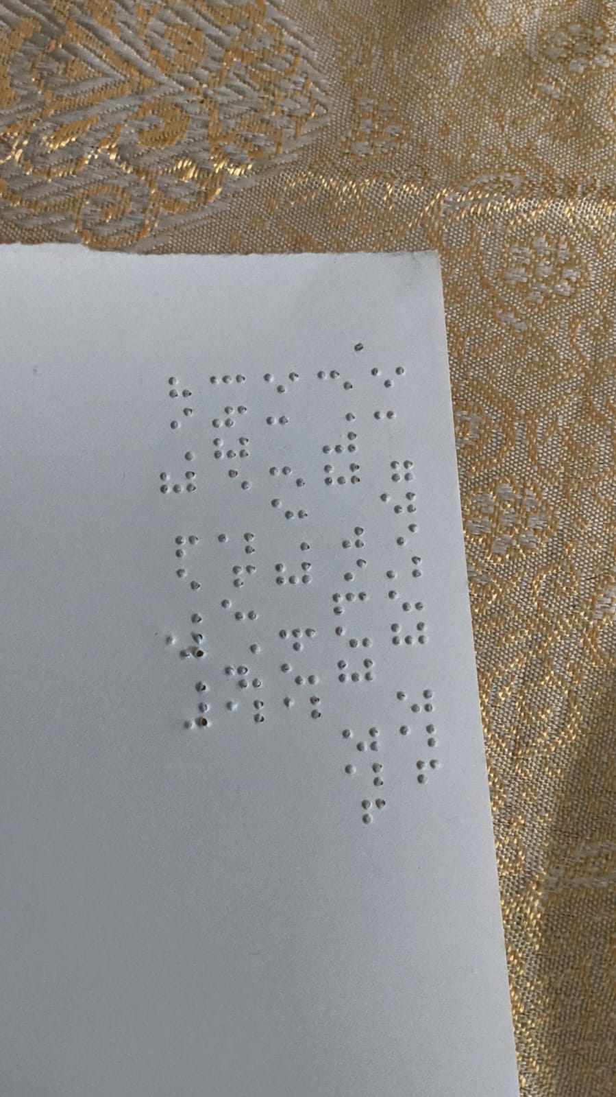 A page of Braille — literacy that opens new worlds