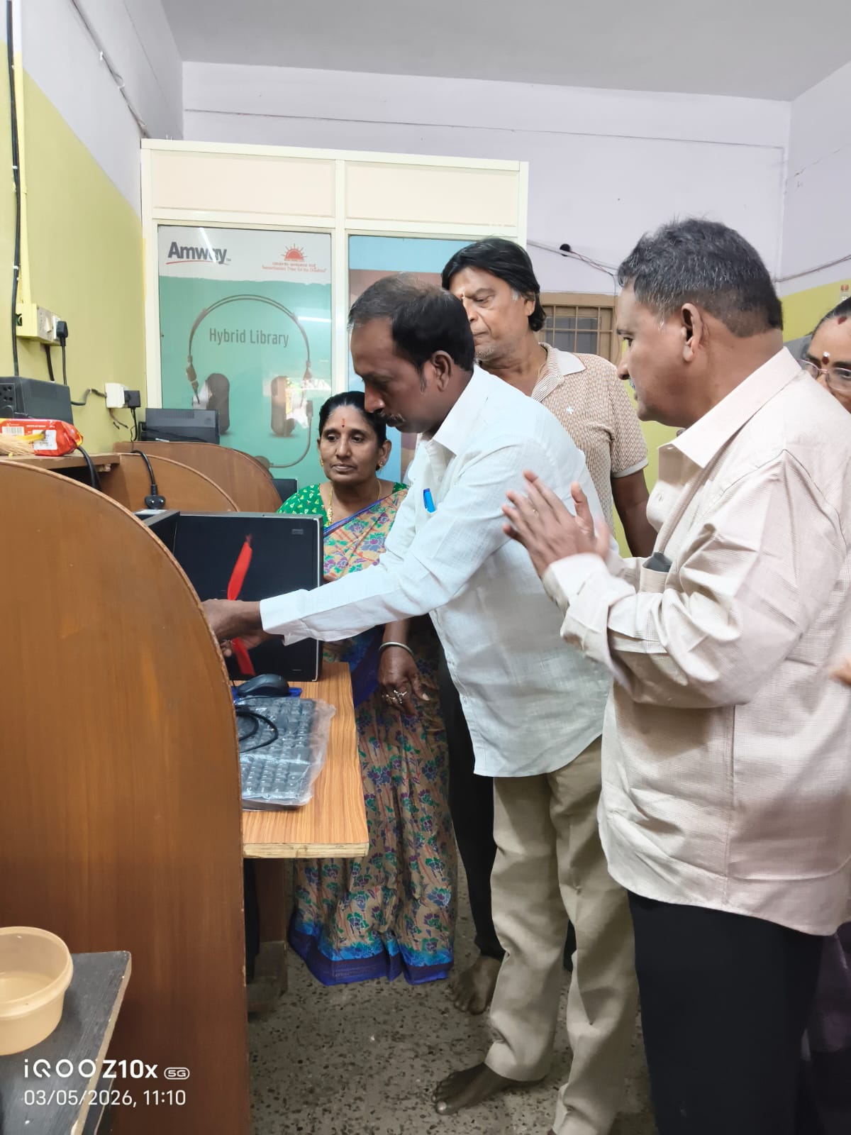 Inauguration of the Hybrid Library at our Appughar centre